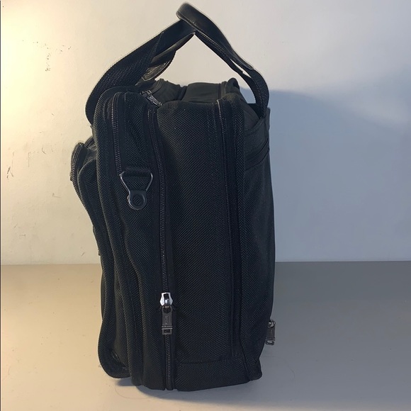 TUMI Black Ballistic Nylon Briefcase Men